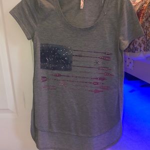 Red Camal usa flag t-shirt